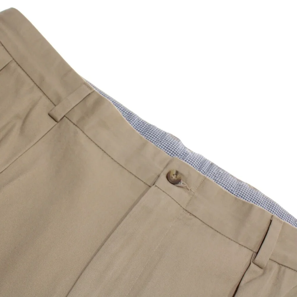 Frank's Pants NWT Pleated Chinos / Casual Khaki Pants Size 44 US in Beige Cotton